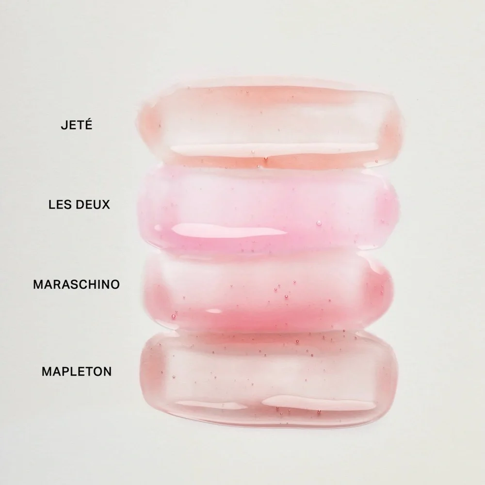 Merit LES DEUX Shade Slick Lip Gelee Gloss in Pink - Hydrating Sheer Shine